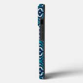 Coques Case-Mate iPhone Marine, Turquoise et blanche (Verso / Gauche)