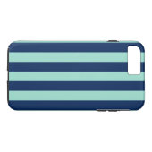 Coques Case-Mate iPhone Marine verticale et bandes vertes légères (Dos (Horizontal))