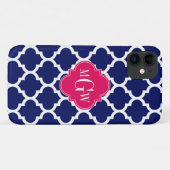 Coques Case-Mate iPhone Marine Whats Marocain #5 Framboise 3 Monogramme in (Dos (Horizontal))