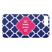 Coques Case-Mate iPhone Marine Whats Marocain #5 Framboise 3 Monogramme in (Dos (Horizontal))