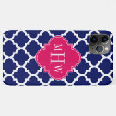 Coques Case-Mate iPhone Marine Whats Marocain #5 Framboise 3 Monogramme in (Dos (Horizontal))