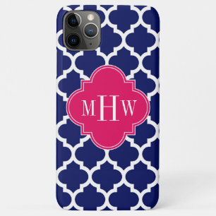 Case-Mate iPhone Case Marine Whats Marocain #5 Framboise 3 Monogramme in