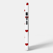 Coques Case-Mate iPhone Marisol - Nom personnalisé Modèle, rouge et blanc (Verso / Gauche)