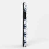 Coques Case-Mate iPhone Maritime dans le motif bleu (Dos/Droite)