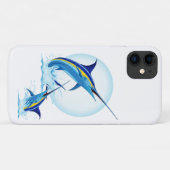 Coques Case-Mate iPhone Marlin Bleu Jaillissant de l'Océan (Dos (Horizontal))
