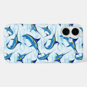 Coques Case-Mate iPhone Marlin Bleu Jaillissant de l'Océan (Verso (horizontal))