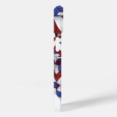 Coques Case-Mate iPhone Maroon bleu monogrammed girly volleyballs motif (Verso / Droite)