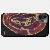 Coques Case-Mate iPhone *~* Maroon Burgundy Wine Gold Parties scintillant (Dos (Horizontal))
