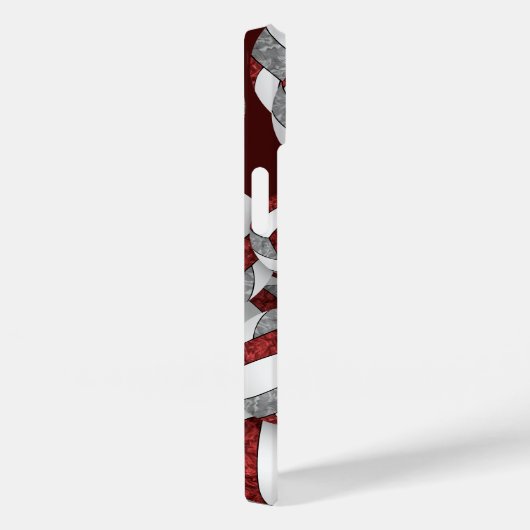 Coques Case-Mate iPhone Maroon gris filles volleyballs cadeaux motifs (Verso / Droite)