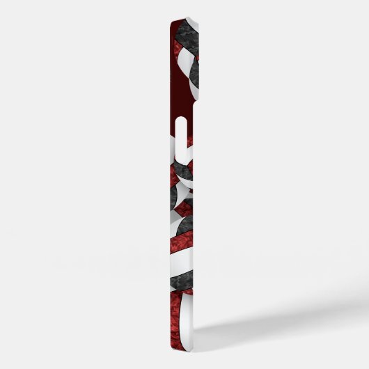 Coques Case-Mate iPhone Maroon noir girly volleyballs motifs cadeaux (Verso / Droite)