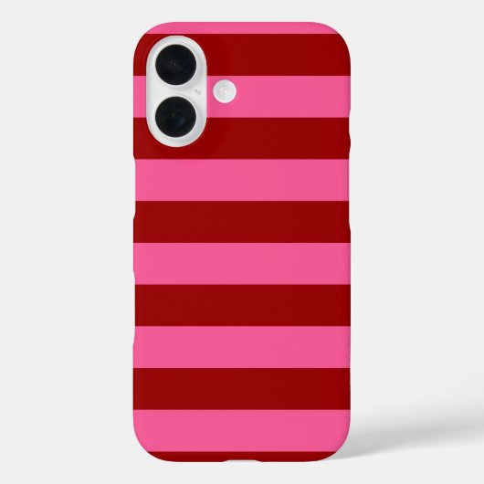 Coques Case-Mate iPhone Maroon Rouge rose rayures Design (Verso)