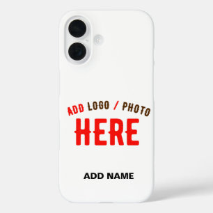 COQUES iPhone 16 MARQUE BLANCHE MODERNE ET PERSONNALISABLE VÉRIFIÉE