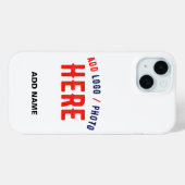 COQUES Case-Mate iPhone MARQUE BLANCHE MODERNE ET PERSONNALISABLE VÉRIFIÉE (Verso (horizontal))