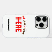 COQUES Case-Mate iPhone MARQUE BLANCHE MODERNE ET PERSONNALISABLE VÉRIFIÉE (Verso (horizontal))