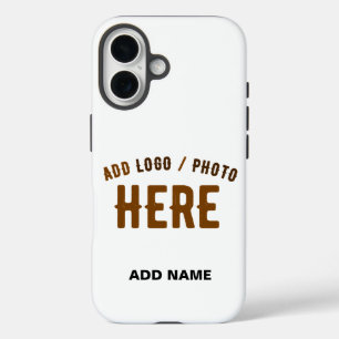 COQUES iPhone 16 MARQUE BLANCHE MODERNE ET PERSONNALISABLE VÉRIFIÉE