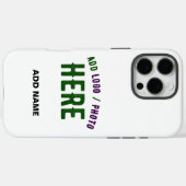 COQUES Case-Mate iPhone MARQUE BLANCHE MODERNE ET PERSONNALISABLE VÉRIFIÉE (Verso (horizontal))