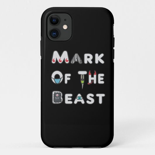 Coques Case-Mate iPhone Marque De La Bête (Dos)