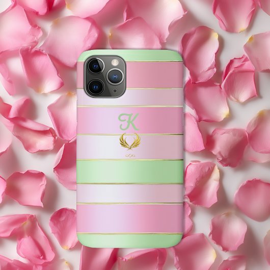 Coques Case-Mate iPhone Marque de Luxe Pastel Rose et Vert