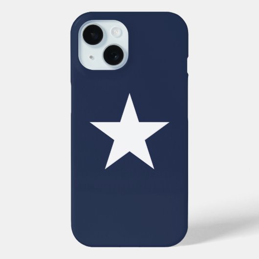 Coques Case-Mate iPhone Marque d'étoile bleue marine moderne (Verso)