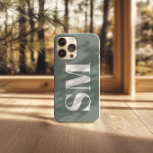Coques Case-Mate iPhone Marque initiale de Sage Élégant 