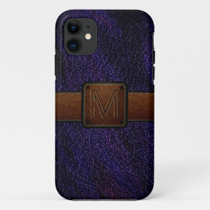 Etui iPhone Case-Mate Marque marron foncé en cuir violet