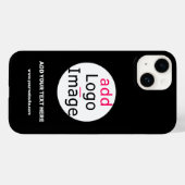 Coques Case-Mate iPhone Marque professionnelle personnalisable Noir (Verso (horizontal))