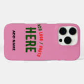 COQUES Case-Mate iPhone MARQUE VÉRIFIÉE ROSE CHAUDE MODERNE ET COUSTE (Verso (horizontal))