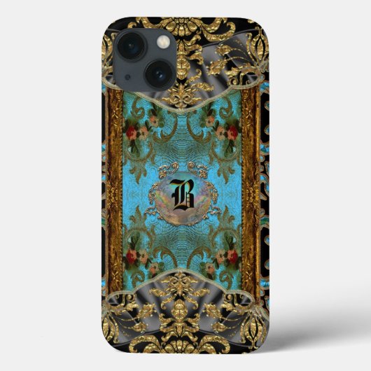 Coques Case-Mate iPhone Marrie Victorian Motif V Monogram (Verso)