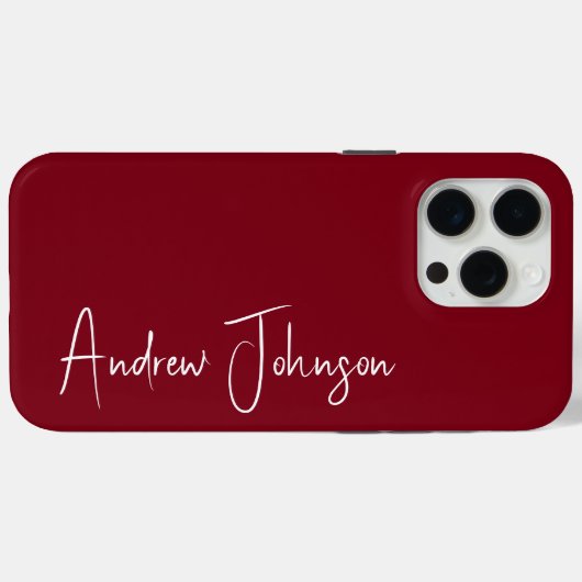 Coques Case-Mate iPhone Marron Monogrammé (Verso (horizontal))