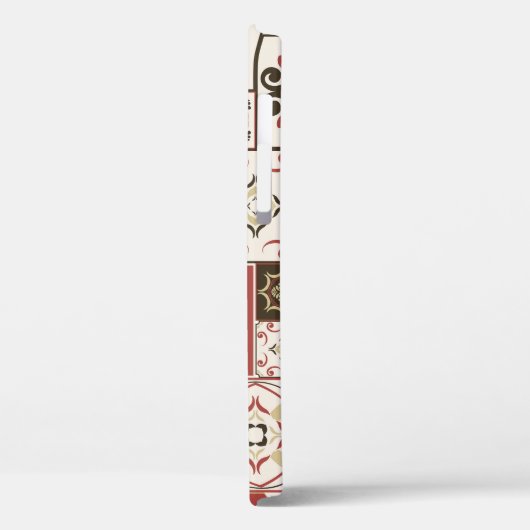 Coques Case-Mate iPhone Marsala Marsala Marsala Motif en Carrelage (Verso / Gauche)