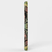 Coques Case-Mate iPhone Marsala Rouge ocre Jaune Turquoise Bali Motif Bati (Dos/Droite)