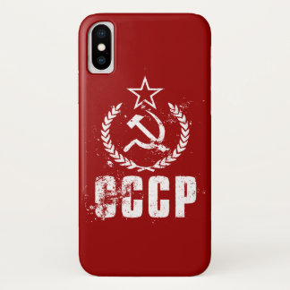 Coque iPhone X Martelez les caisses vintages blanches de l'iPhone