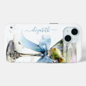 Coques Case-Mate iPhone Martini Élégant Monogrammé (Verso (horizontal))