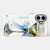 Coques Case-Mate iPhone Martini Élégant Monogrammé (Verso (horizontal))