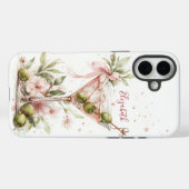 Coques Case-Mate iPhone Martini Élégant Monogrammé (Verso (horizontal))