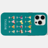 Coques Case-Mate iPhone Martini Madness Monogrammed (Verso (horizontal))
