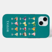 Coques Case-Mate iPhone Martini Madness Monogrammed (Verso (horizontal))