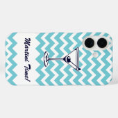 Coques Case-Mate iPhone Martini Time avec Motif Blue Chevron (Verso (horizontal))
