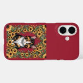 Coques Case-Mate iPhone Maryland Calico Cat And Black Eyed Susan Flowers (Verso (horizontal))