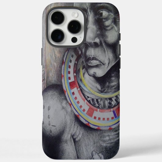 Coques Case-Mate iPhone Masaï Mère & Enfant avec Lion Art Imprimer/Graphiq (Verso)