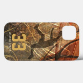 Coques Case-Mate iPhone masculin slam dunk basket-ball (Verso (horizontal))