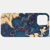 Coques Case-Mate iPhone Masculine Cool moderne bleu Abstrait (Verso (horizontal))