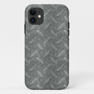 Coque iPhone 11 Masculine Manly Grungy Métal Diamant Platine Art