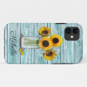 Coques Case-Mate iPhone Mason de tournesol rustique Jar (Dos (Horizontal))