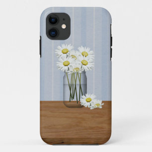 Coques Pour iPhone Mason Jar De Daisies