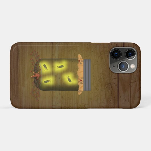 Coques Case-Mate iPhone Mason Jar De lucioles (Dos (Horizontal))