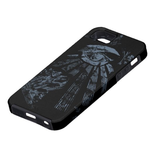 Coques Case-Mate iPhone Masonic Imaginaire bleu (Bas)