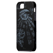 Coques Case-Mate iPhone Masonic Imaginaire bleu (Dos gauche)