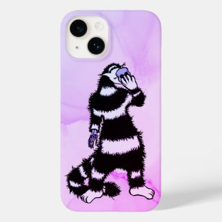 Coque Pour iPhone 14 Masque de crâne de chat bizarre gothique