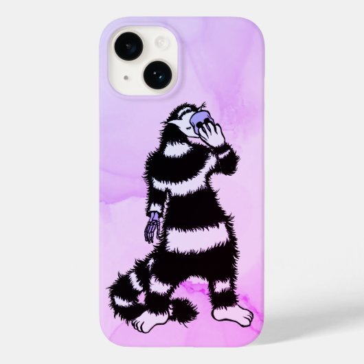Coques Case-Mate iPhone Masque de crâne de chat bizarre gothique (Verso)